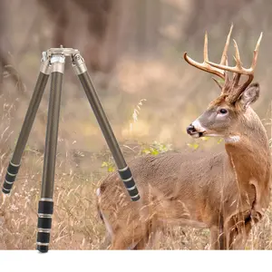 Tripé de caça com câmera de fibra de carbono com capacidade de carga de 200kg