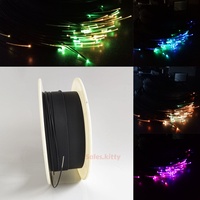 Fibre optique étanche IP68 2,0 mm Mitsubishi à extrémité lumineuse noire pour plafond étoilé de piscine