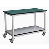 Chariot commercial chariot avec roue chariot industriel table de laboratoire d'électricité antistatique avec roues table de travail roulante de laboratoire
