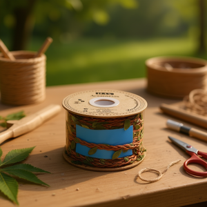 Cordón Encerado ILAN de 20 Metros, Color Verde Marrón Oscuro, Cuerda Decorativa para Manualidades y Proyectos de Bricolaje - Product Image 2