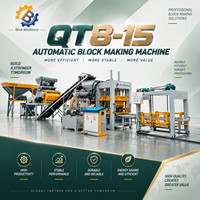 Ligne de production de machines automatiques QT 8-15 pour la fabrication de briques et blocs de ciment en béton - Sand Mid Tech Engineering Blocks Company