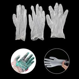 Disposable Vinyl Gloves Non-Sterile Latex Free For Salon Hair Dyeing Cleaning Protection Large Medium Small Size - Product Image 2
