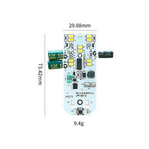 บอร์ดควบคุมเสียงอัจฉริยะ Jabil Technology JP1367.4 สำหรับไฟกลางคืน อุปกรณ์สมาร์ทโฮม โมดูล PCBA - Product Image 3