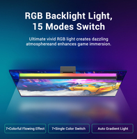 Barre lumineuse LED pour écran d'ordinateur, commande par application RGB intelligente, CRI 95 élevé, moderne, alimentation USB, gradation à distance, pour le travail au bureau