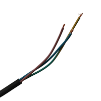Câble d'alimentation Schuko (CEE 7/7) 16A 250V, câble gainé de caoutchouc H07RN-F 3G 1,5 mm², 3 conducteurs à extrémités dénudées, indice de protection IP44