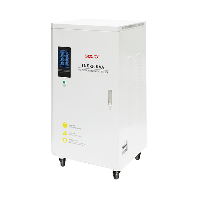 TNS 20KVA Servo Motor Voltage Stabilizer 20KW AC 380V 415V 440V 3 Phase Voltage Regulator Home and Industrial Usage