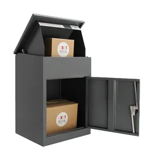 Home Custom Secure Smart Wall Mount Anti Diefstal Buitenslot Grote Metalen Post Brief Pakket Drop Delivery Box