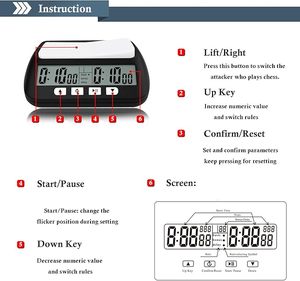 Đồng hồ cờ vua kỹ thuật số đa chức năng, đồng hồ cờ vua DGT - Product Image 5