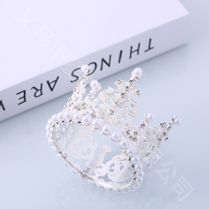 <span class=keywords><strong>Mini</strong></span> <span class=keywords><strong>Coronas</strong></span> de Aleación para Decoración de Pasteles al por Mayor, Suministros para Fiestas, Accesorios para Tartas, Adorno para Pastel para Bodas y Día de San Valentín - Product Image 5