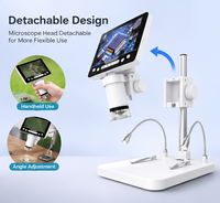 Handheld Digital Microscope 1000X 5 Inch Screen LED Light Portable Magnifier for Kids STEM Education Science Outdoor