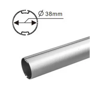 롤러 블라인드 RHT13-38-0.8-AF 롤러 그늘 관을 위한 장수 안 dia. 38mm 알루미늄 설탕 장식 둥근 구렁 관