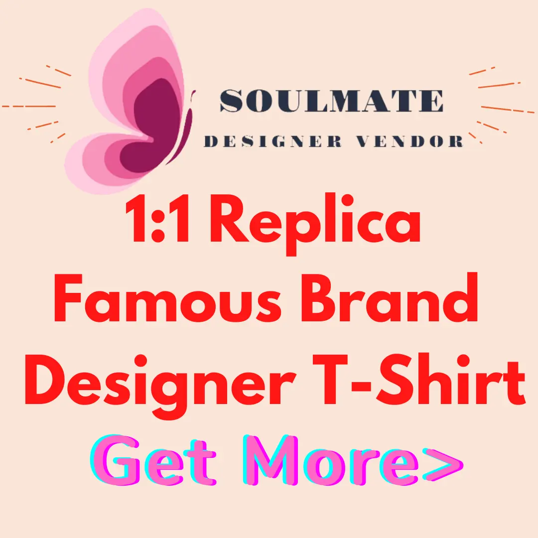 Soulmate Top quality Cotton cloth designer clothes famous brand designer logo print clothes T-shirts