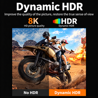 Kabel DP ke DP 8K Baru, Display Port Male 8K 60Hz HDR, Kabel Video Berbahan Nilon Kepang dan Aluminium Alloy untuk Monitor Gaming, PC Desktop