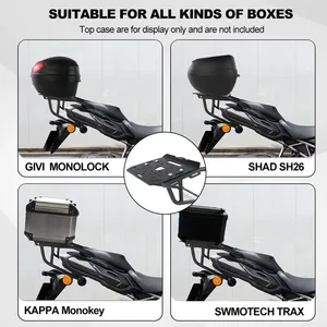 Xracingmoto para <span class=keywords><strong>GSX</strong></span>-S 1000 <span class=keywords><strong>GT</strong></span> 2022-2025 Edición Viaje, Portaequipajes Trasero de Aluminio y Acero, Baúl Superior, Accesorios para Motocicleta - Product Image 6