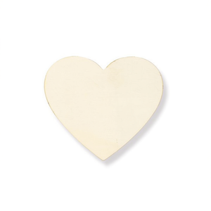 Base in Legno a Forma di Cuore Ilan 10cm 2 Pezzi per Artigianato Fai-da-Te - Product Image 2