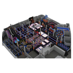 Équipement de terrain de jeu intérieur professionnel et commercial, grand trampoline de <span class=keywords><strong>fitness</strong></span> en PVC, parc d'attractions, parcours d'aventure avec cordes - Product Image 6