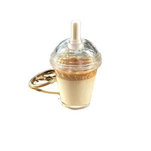 พวงกุญแจกาแฟอเมริกาโนเย็น ของที่ระลึกกาแฟลาเต้ แม่เหล็กติดตู้เย็น ของเล่นอาหารจิ๋ว ถุงชานมแบบแขวน ของตกแต่งสร้างสรรค์ - Product Image 2