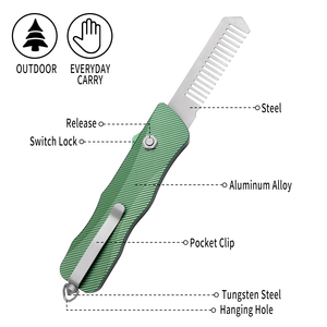 Coltello tattico esterno EDC coltello da <span class=keywords><strong>tasca</strong></span> <span class=keywords><strong>in</strong></span> alluminio campeggio e caccia coltello multifunzione lama inossidabile coltello da caccia - Product Image 2