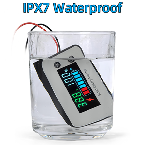 Máy kiểm tra pin 7-100V chống nước IPX7, Máy theo dõi dung lượng pin xe golf RV, Vôn kế pin hàng hải có đồng hồ đo nhiệt độ & báo động - Product Image 5