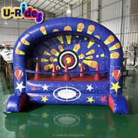U-Rides Games Cage de lancer de baseball gonflable en PVC avec souffleur, certifiée CE, couleur personnalisable, logo personnalisé, installation facile