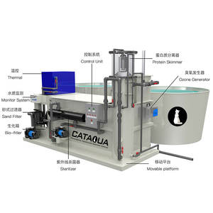 Voetafdruk 15m³ Zeer Efficiënt 10 Ton Recirculerend Aquacultuur Systeem Vis Kweekapparatuur Prijs Vis Kweeksysteem - Product Image 2