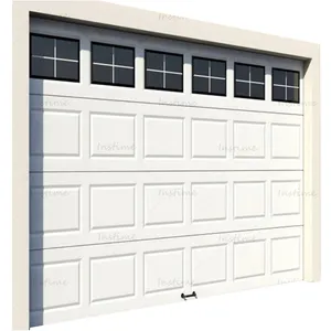 Instime China Supplier American Style Aluminum Material Residential Garage Door And Insulated Sectional Garage Doors For House