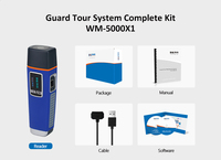 JWM Best Seller IP67 su geçirmez Metal devriye güvenlik koruyucu tur sistemi parmak izi tanıma OLED akıllı değnek yazılımı