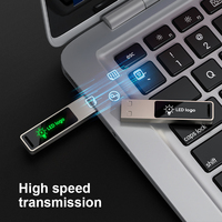 Nueva Memoria USB 2026 de Alta Velocidad con Luz LED y Logotipo, Pendrive, 4GB 8GB 16GB 32GB 2GB 64GB