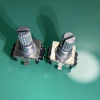 Encodeur rotatif EC11-MM avec bouton-poussoir – Montage par soudure, options d'axe 10/12/15 mm, 20 impulsions/positions, potentiomètre numérique audio