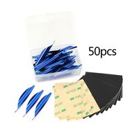 Plumes de flèche spirales de haute qualité, 11 couleurs, 1,8 pouces, ailettes rotatives gauche/droite, pour tir à l'arc recurve, accessoire de bricolage en acier