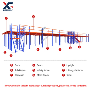 다층 강철 격자 바닥 산업용 메 자닌 플랫폼 H 스틸 메 자닌 랙 시스템 창고 메 자닌 바닥 시스템 - Product Image 2