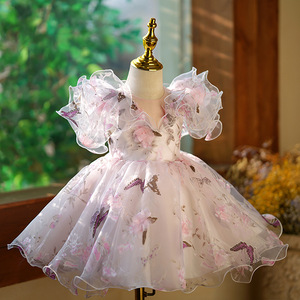 Cô Gái Thêu Lụa Công Chúa Ăn Mặc Cho Đám Cưới Bên Trẻ Em Dresses Cho Trẻ Em Trẻ Em Satin Đầu Tiên Hiệp Thông Glitz Pageant Dresses - Product Image 3