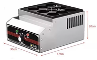 Machine à faire des œufs et des burgers électriques à 9 trous pour la restauration commerciale, en acier inoxydable, antiadhésive