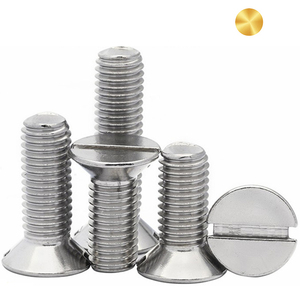 1/<span class=keywords><strong>4</strong></span> 1/8 3/16 7/32 BS Vis mécaniques à tête plate/fraisée fendue de 450 pouces - Product Image 1