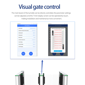 Torniquete de Alta Seguridad Inteligente e Impermeable de Aleación de Aluminio para Entrada, con Reconocimiento Facial, Código QR y Lectura de Tarjetas - Product Image 3