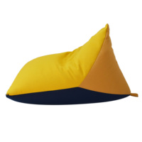 Pouf extérieur coloré Triangle pouf chaise pouf canapé rembourré mousse haute densité pour adultes dans le salon chambre