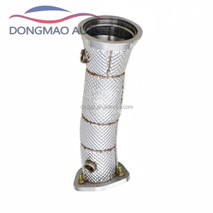 Convient pour <span class=keywords><strong>Audi</strong></span> A4/A5/Q5 B9.5 2.0T 2021-2025, tuyau d'échappement droit en acier inoxydable, bouclier thermique pour tuyau d'échappement - Product Image 4