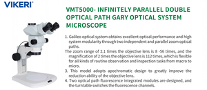 VIKERI VMT5000 Labor-Trinokular-Stereomikroskop <span class=keywords><strong>Galileo</strong></span> Doppelter Optischer Weg OEM Anpassbar Optisches Glas 1 Jahr Garantie - Product Image 4