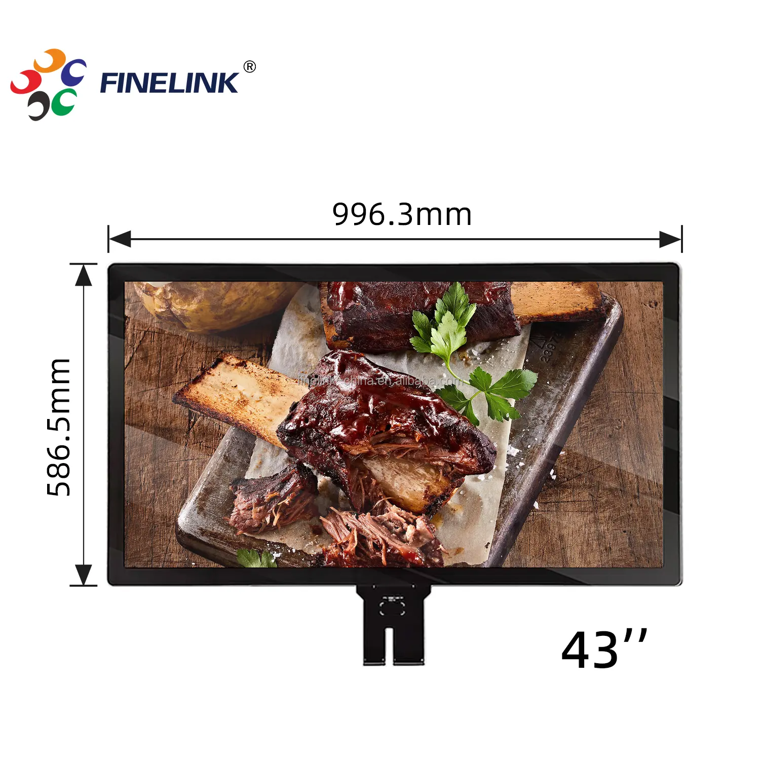 Weilan — stand d'écran tactile lcd de 43 pouces pour CTP, écran de signalisation numérique commerciale, panneau d'affichage sur pied gratuit