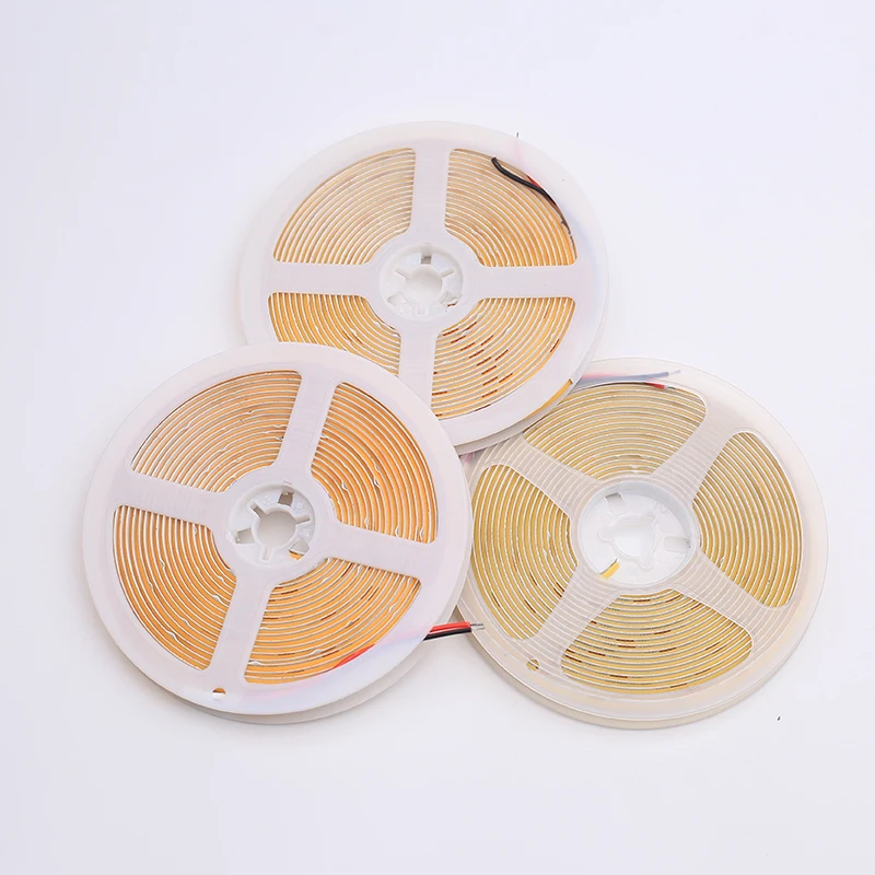 Low Voltage LED COB Light Strip with Self-adhesive 24V Soft Wire Strip Light for Kitchen Wine Cabinet
