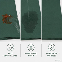 Serviette de table en polyester filé réutilisable faite à la main vert forêt 20x20 pouces 240GSM, lavable, pour hôtels, restaurants et usines