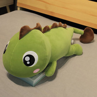 Peluche Dragon Kawaii Personnalisée, Coussin Long et Doux pour Canapé et Lit, Grande Créature de la Jungle en Peluche, Vente en Gros