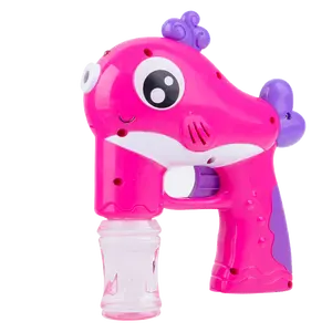 Новый дизайн, Электрический пузырьковый пистолет в виде дельфина с музыкой и красивым светом, пузырьковый пистолет, оптовая продажа, красочные Пузырьковые игрушки