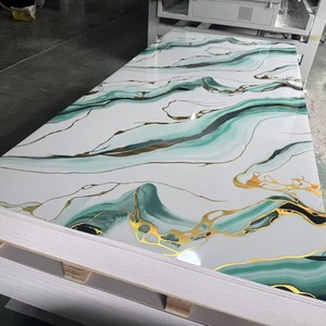 Haute Brillant En Gros 3mm UV Marbre <span class=keywords><strong>PVC</strong></span> Feuilles Panneau <span class=keywords><strong>PVC</strong></span> Feuille <span class=keywords><strong>Rigide</strong></span> pour Mur Plafond Décoration - Product Image 4