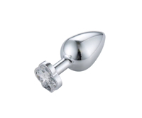 Plug anal en métal de marque privée, base poker (Pique, Cœur, Épée, Trèfle), avec gemmes remplaçables, pour hommes et femmes