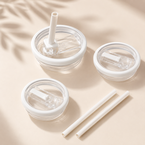 Couvercle de remplacement pour gobelet de 40 oz avec paille rabattable, anti-fuite, réutilisable, écologique, moderne, pour usage domestique - Product Image 3