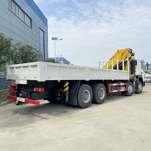 รถบรรทุกติดเครนไฮดรอลิก HOWO 8x4 ขนาด 25 ตัน พร้อมแขนพับได้สำหรับขาย - Product Image 5