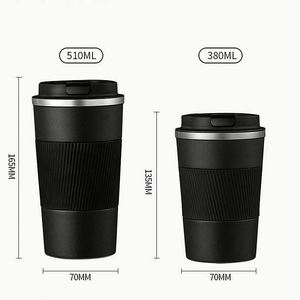 Mug de voyage isotherme 380 ml/510 ml, anti-fuite, portable, pour le camping, en acier inoxydable, réutilisable - Product Image 2