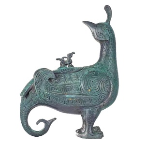 Jin Hou, escultura de pájaro en bronce, para rituales de vino, bronce recortado, artesanía literaria antigua de cobre, venta directa de fábrica - Product Image 5