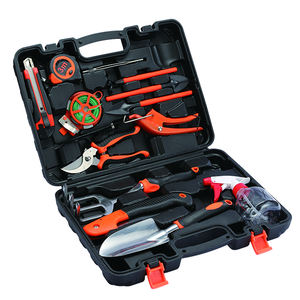 Juego <span class=keywords><strong>de</strong></span> 14 Piezas <span class=keywords><strong>de</strong></span> Herramientas Manuales con Estuche Rígido, Incluye Alicates Pelacables, Destornillador, Pala Pequeña, Rastillo, Alicates <span class=keywords><strong>de</strong></span> Punta Larga, Caja <span class=keywords><strong>de</strong></span> Herramientas OEM para el Hogar - Product Image 1